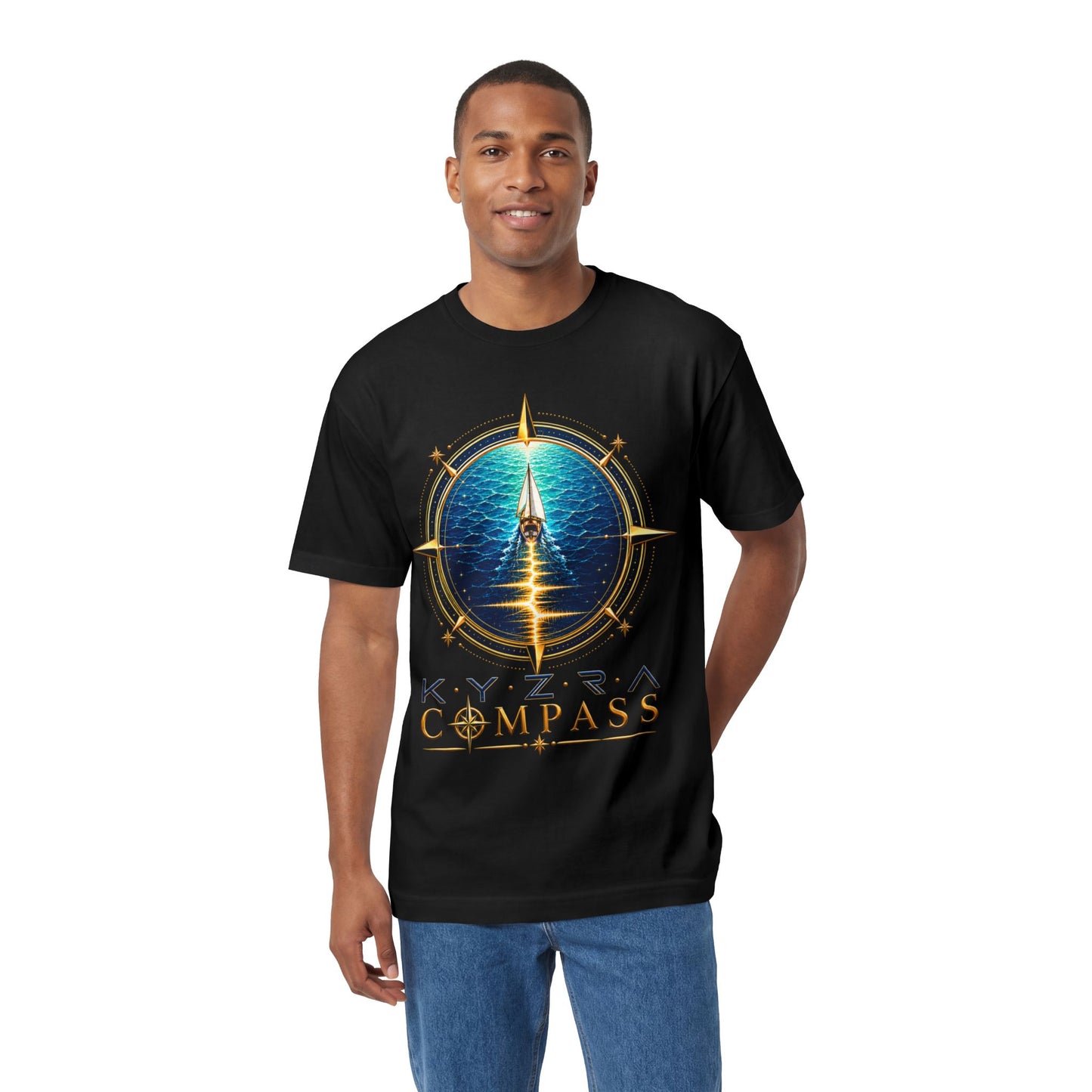 Compass Tee — 'Kyzra Compass' Nautical Graphic T‑Shirt