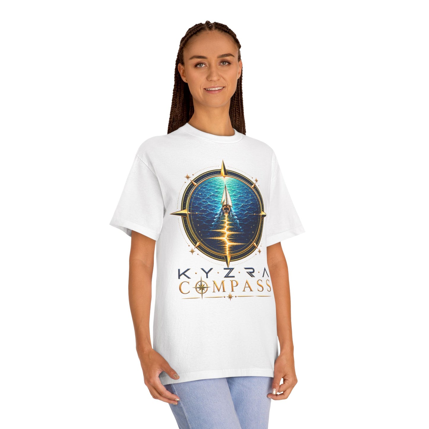 Compass Tee — 'Kyzra Compass' Nautical Graphic T‑Shirt