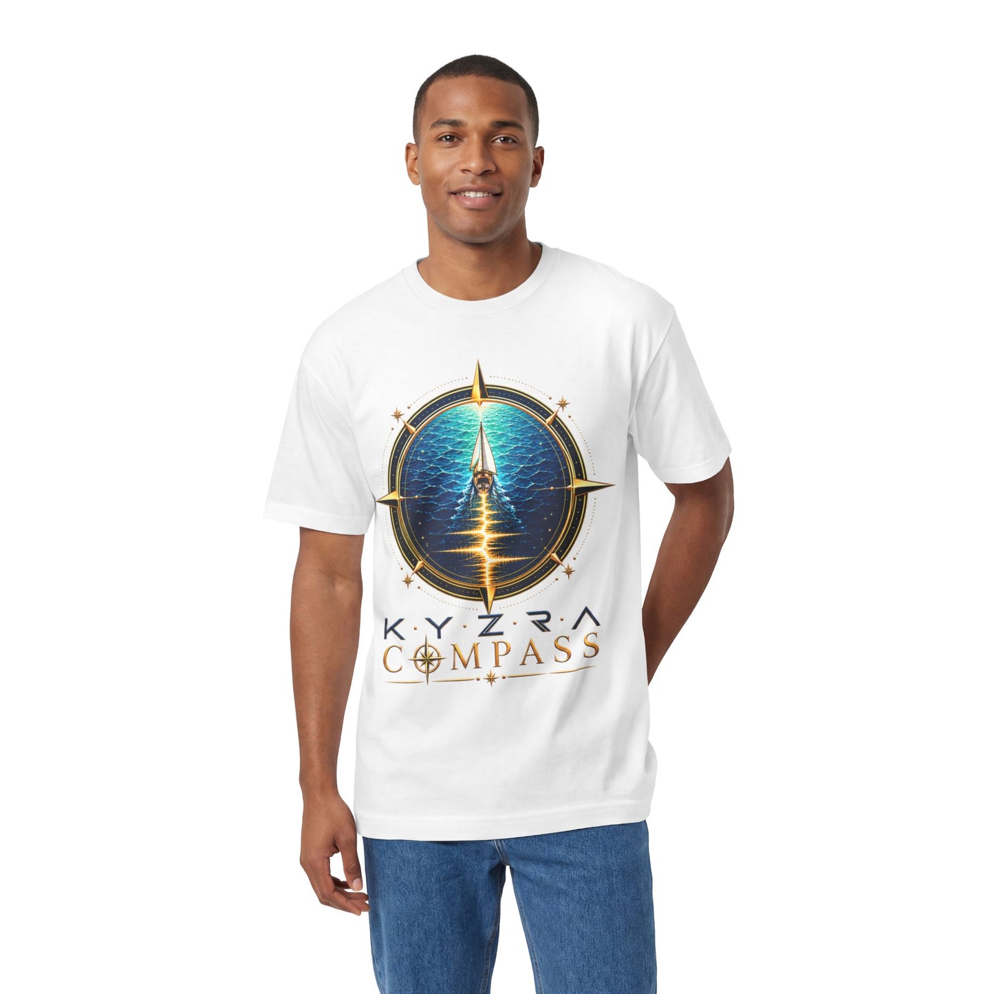 Compass Tee — 'Kyzra Compass' Nautical Graphic T‑Shirt