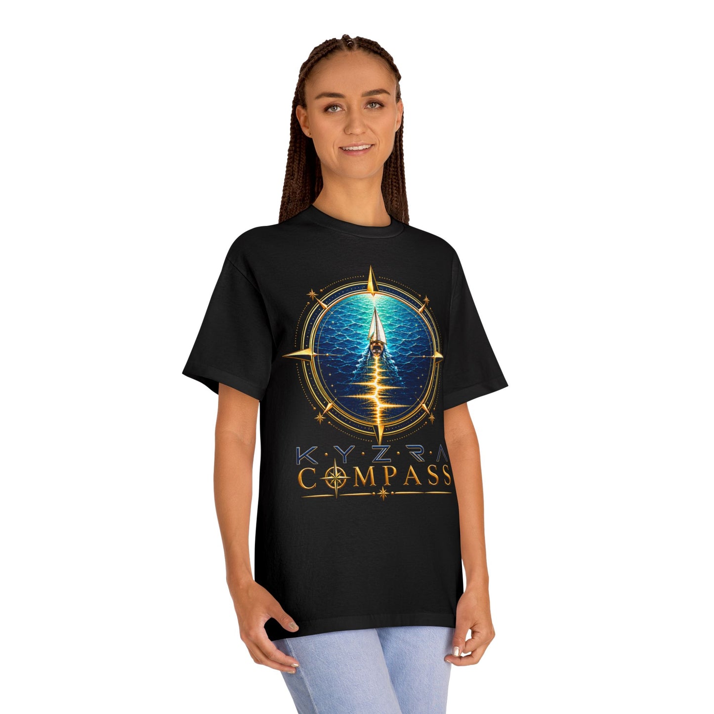 Compass Tee — 'Kyzra Compass' Nautical Graphic T‑Shirt